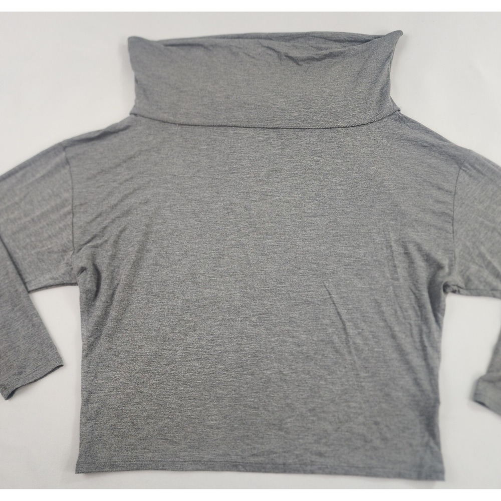 Express top shirt womens XS gray turtleneck rayon stretch 33136059 $48 ladies
